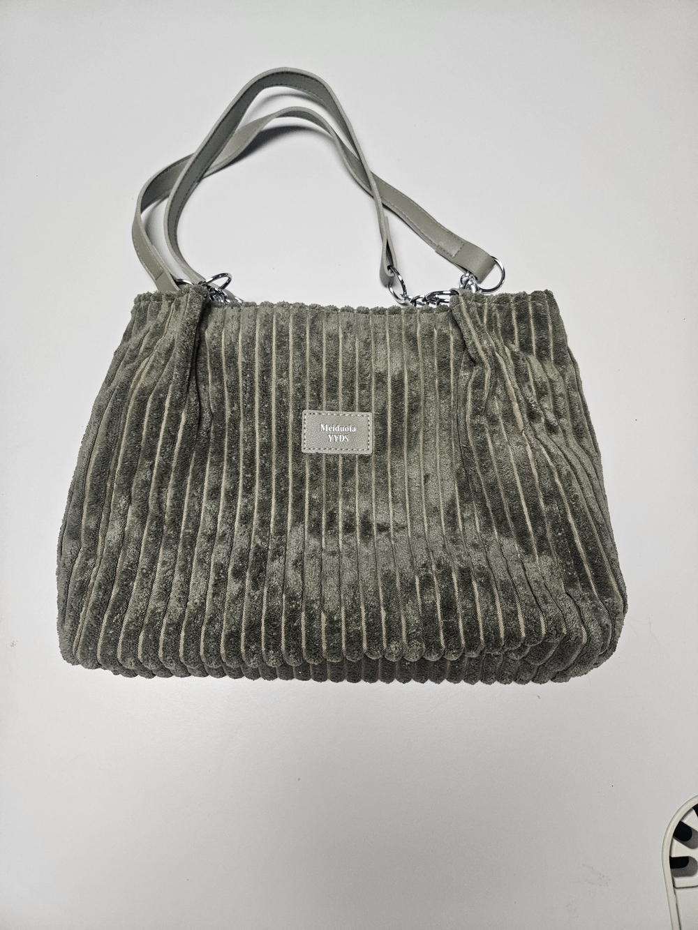 Olive Green Corduroy Purse